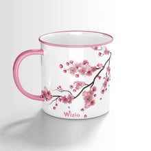 Load image into Gallery viewer, The Artment White Porcelain English Scarlet Floral Coffee Mug