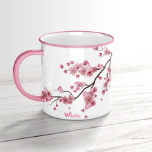 Load image into Gallery viewer, The Artment White Porcelain English Scarlet Floral Coffee Mug
