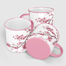 Load image into Gallery viewer, The Artment White Porcelain English Scarlet Floral Coffee Mug